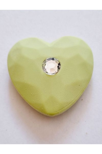Modellino Gumă de șters cu inimă cu diamant verde