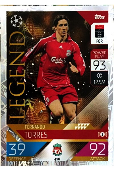 Topps بطاقة Fernando Torres Legend - قطع مريح