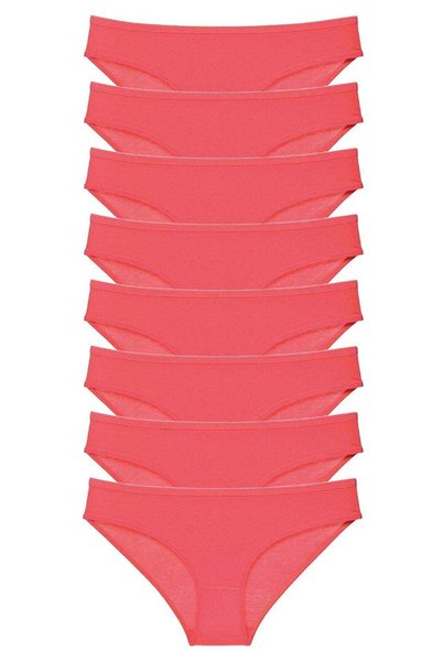 TWOX Fuchsia Lycra 8 Pieces Women's Slip Panties Set