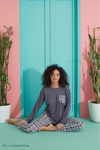 Pijamoni Milan Bamboo-Viscon imported fabric women's pajamas set