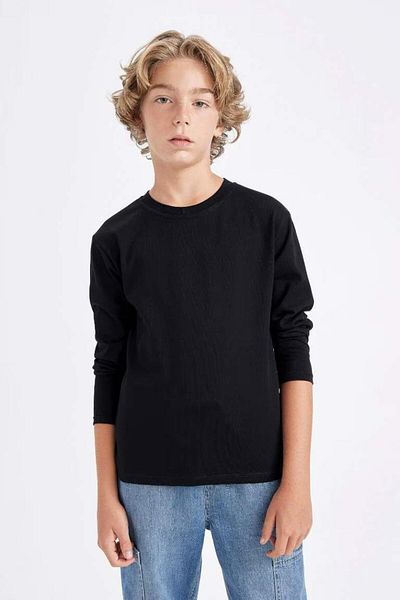 DeFacto K1686A6/BK81 Defacto Boy Sweat NEGRU
