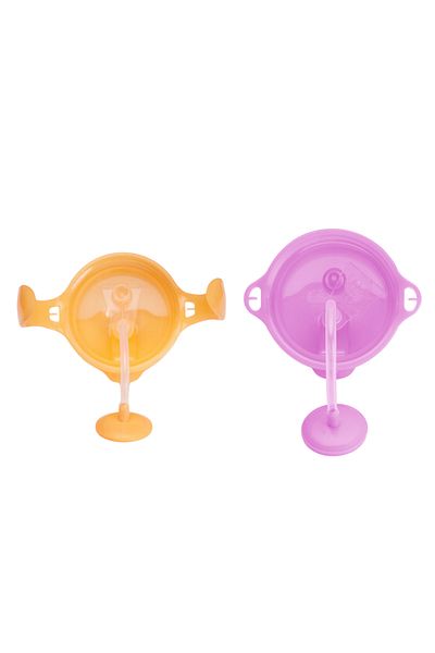 Munchkin 6 Months+207 ml Orange Click Lock Spout Cup - 12 Months+297 ml Purple Training Cup