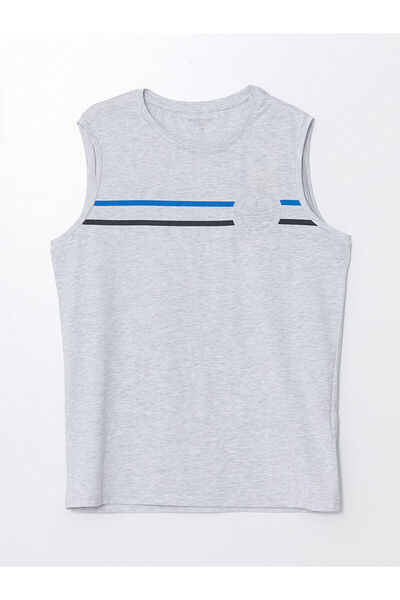 LC Waikiki Pánské tričko LCW bez rukávů – výstřih a tištěný design