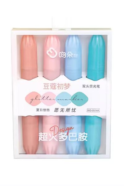 NaSaDAN Mega Mascara - Double Sided Pastel Highlighter Set 4 Pieces