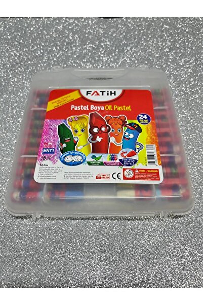 Fatih Teknik Kırtasiye Fatih 24 Renk Çantalı Yağlı Boya Pastel Boya