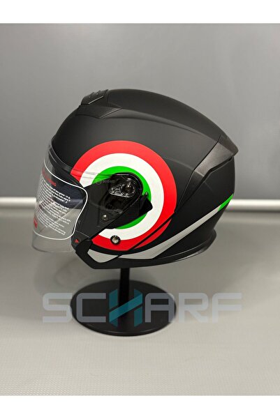 JK20 Scharf Jk-526 Güneş Vizörlü Yarım Kask