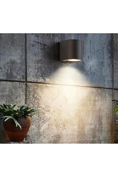 BAYDOSEYETGİL Tek Yönlü Iç - Dış Mekan Dekoratif Siyah Kasa Bahçe Balkon Salon Teras Veranda Apliği (AMPUL HARİÇ)