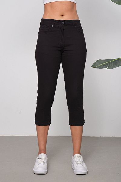 Era Lisa High Waist Classic Lycra Linen Large Size Capri