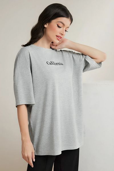 Pink Sky Μπλουζάκι California Printed Unisex Oversize - Crew Neck