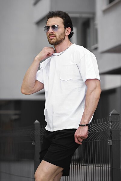 Oksit Trc 2816 Oversize Men's Shorts T-shirt Set with Pockets