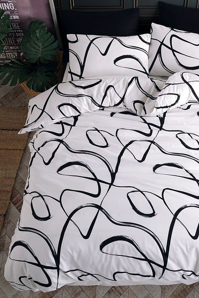 Cote Blanc Irregular 100% Cotton - Double Duvet Cover Set