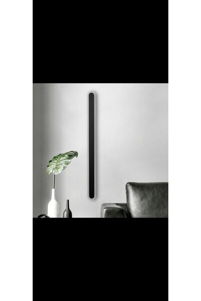 DNC LIGHTING 18 WATT 58 CM SIYAH KASA STICK APLIK SARI ISIK DEKORATIF MODERN ESTETIK KORIDOR YATAK BASI