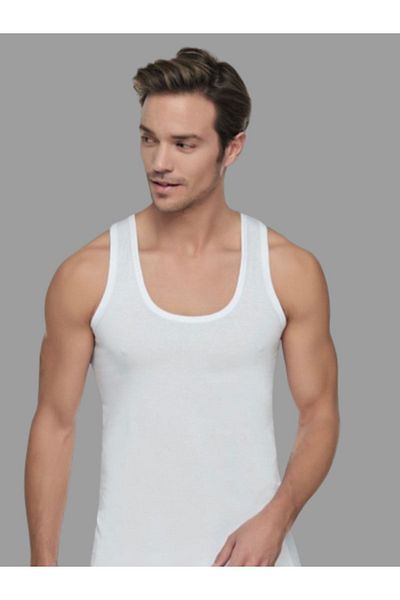 Tutku Men's 6 Pack Cotton Combed Undershirt