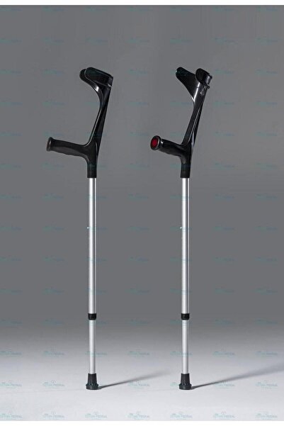 ermöztürk medikal Kanedyen Koltuk Değneği Boy Ayarlanabilir Siyah 1 Çift