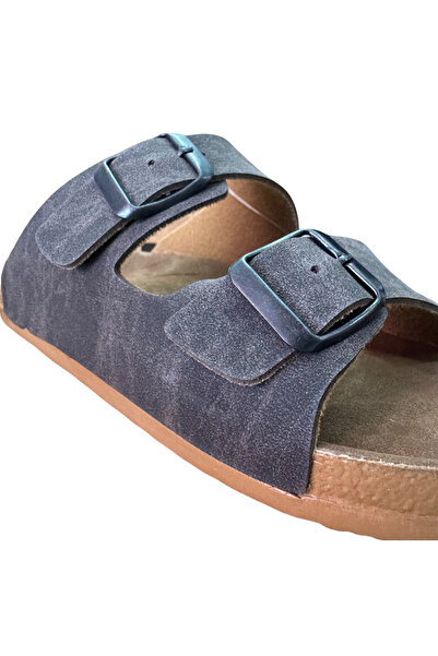 Esem Παντόφλες με διπλή πόρπη LUCCA καφέ