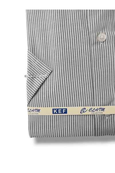 Kef Men's Summer Shirt - Short Sleeve, Easy Iron, Single Pocket, Patterned