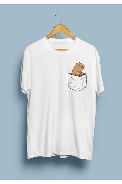 Pink Sky Μπλουζάκι με στάμπα Otter Oversize Pocket
