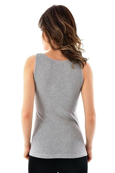 Tutku Women's 4-Piece Gray Strap Ribbed Undershirt Mrt0136g6.