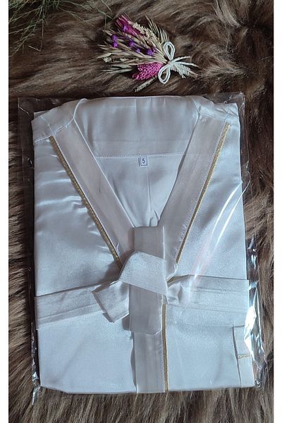SATTENS Boy's Circumcision Seasonal Belted Satin Pajama Set