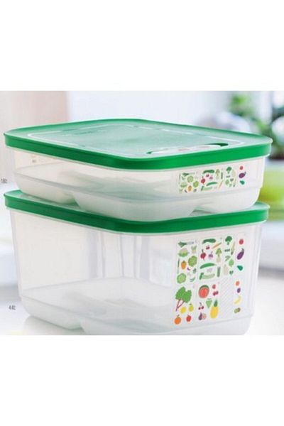 Tupperware سلسلة الدفيئة 2 عبوة الدفيئة - 4.4 لتر - 1.8 لتر