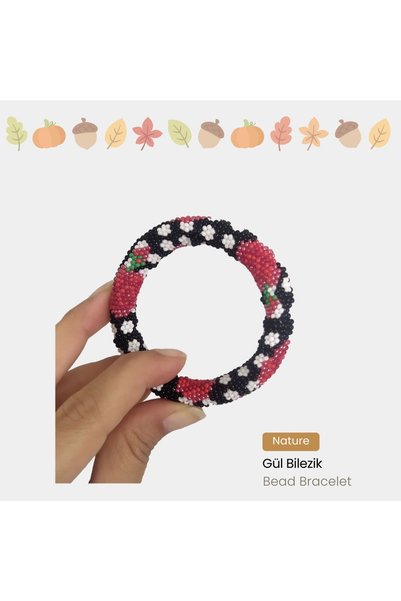 Pötikare Butik Atölye Gül Desen Bilezik