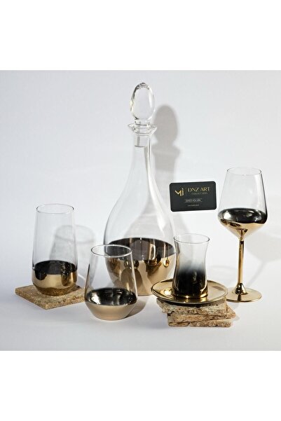 DNZ ART COLLECTİON Allegra Titanic 32 Prç Sofra Seti Altın