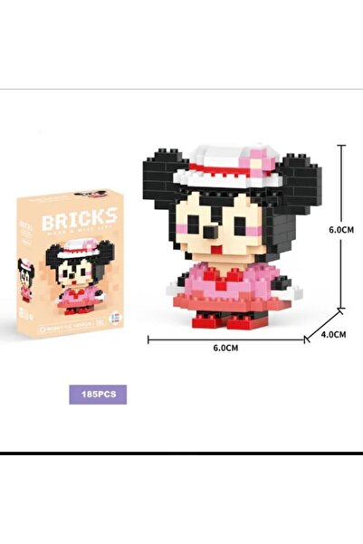 Bricks Minnie Mouse 3D Puzzle Yapboz