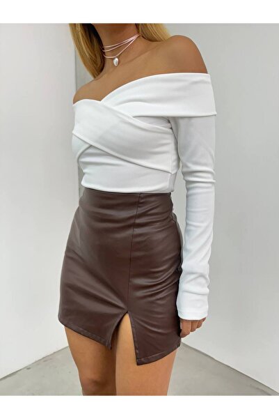 SHEYMA Μπλούζα με διπλό στήθος με ντραπέ