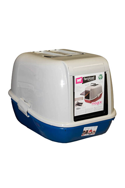 Ferplast Magix Kapalı Filtreli Kedi Tuvaleti Kırmızı 55x45x41 Cm