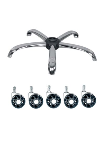 Elayce Ofis Yıldız Krom Ayak Ithal Tekerlek Ofis Oyuncu Koltuğu