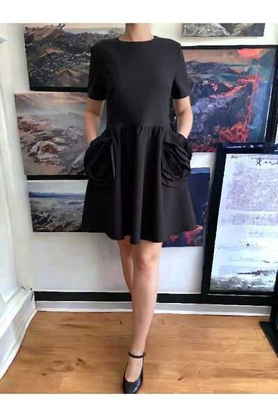 FK PYNAPPEL Rose Detailed Design Dress