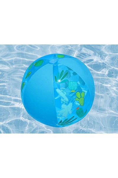 BESTWAY Blue Patterned Inflatable Sea and Pool Ball - Children's Garden Play Ball - Seaside Ball 51 cm
