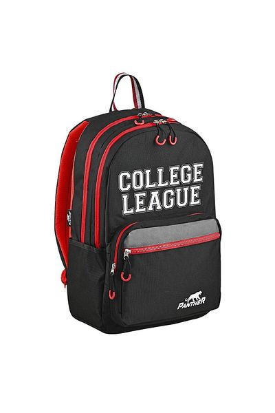 Panther Black Pt-5146 Collage School Backpack