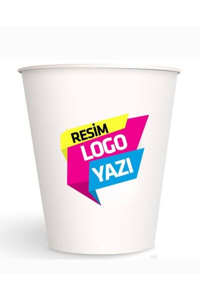 İnciCup Firmanıza Özel Baskılı Karton Bardak 3000 Adet