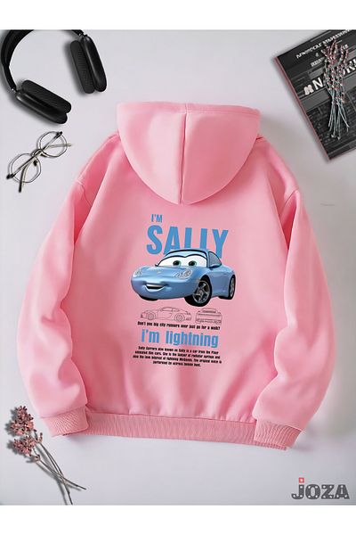 Joza Outdoors Φούτερ McQueen Sally Unisex Fleece - Πίσω στάμπα, πολύχρωμη κουκούλα με ανασηκωμένη κουκούλα