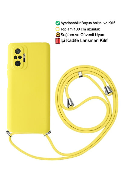emybox Xiaomi Redmi Note 10 PRO Telefon Kılıfı - Boyun Askılı Lansman İçi Kad...