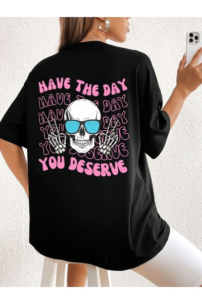 Jose Clothing με τύπωμα Μπλουζάκι από οργανικό βαμβάκι oversized κοπών