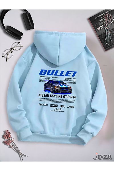 Joza Outdoors Unisex Femei Bărbați Bullet Suki Spate Imprimat Design Colorat Rose Gold Hanorac Fleece cu glugă