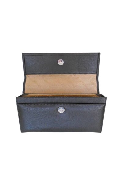 Zenga Leather Check Document and Money Wallet 525-2 Brown