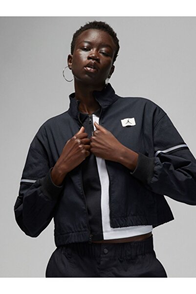 Nike Jordan Flight Woven Kadın Siyah Ceket NDD SPORT