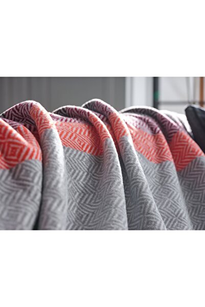 Doqu Home Nida Tek Kişilik Battaniye - Nar Çiçeği