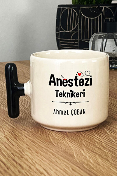 Hedizu Kişiye Özel Anestezi Teknikeri Kupa Bardak T Kulplu Siyah Tıp Bayramı ...