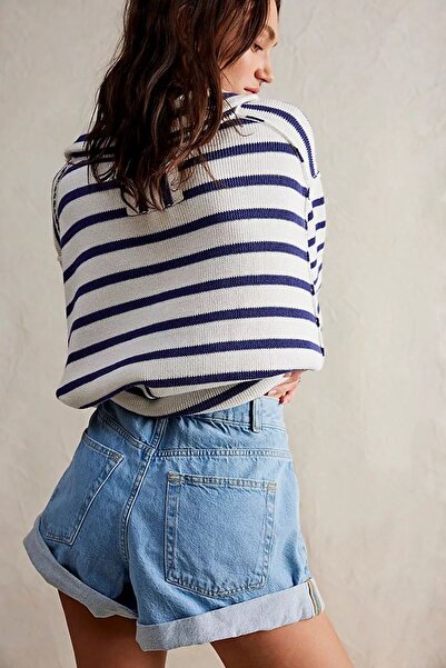 september island Vintage High Waist Classic Jeans Shorts