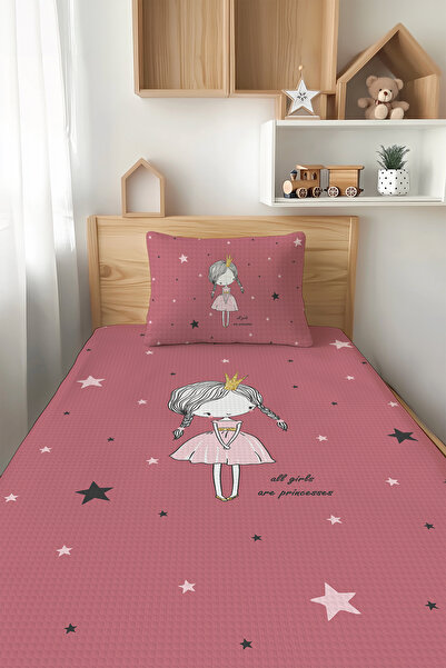 Talia Home طقم بيكيه فردي للأطفال بنمط زهرة الرمان - TLAP-042