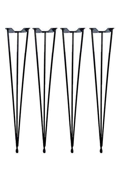 AS DESİGN Πόδι τραπεζιού από σύρμα φουρκέτας (ΣΥΣΚΕΥΑΣΙΑ 4 ΤΕΜΑΧΙΩΝ - 46 ΕΚΑΤ...