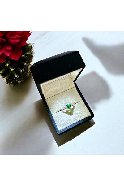 LOTUS JW PIRLANTA MONTÜR KALP YÜZÜK & IŞIKLI YÜZÜK KUTULU - 925 Ayar Gümüş Yüzük