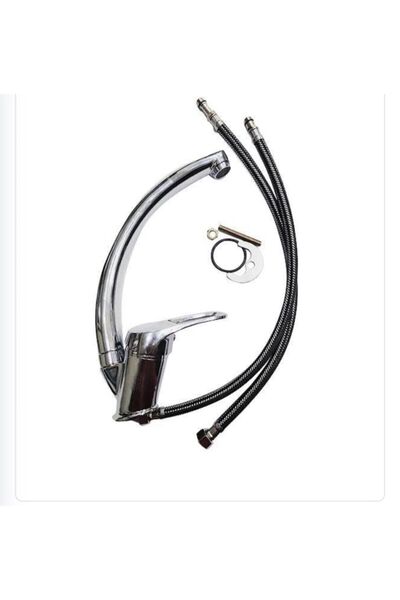 Rainex Mix Bathroom And Long Swan Sink / Sink Faucet Set 2 Pieces