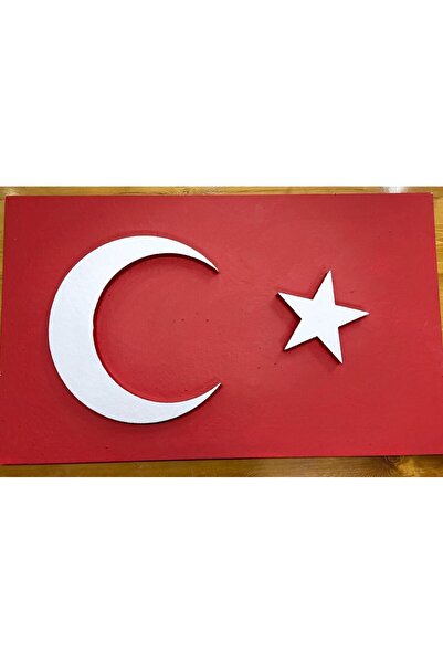 GÜÇLÜ Strafor İç/Dış Cephe İçin Türk Bayrağı - 60 cm x 100 Cm