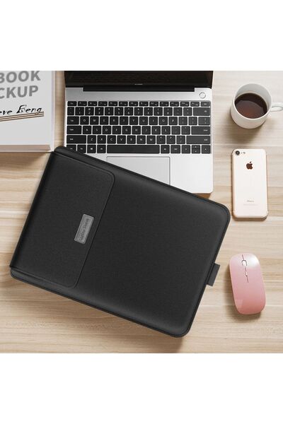 TEKNETSTORE Macbook Air 13,6 M2-M3 чіп 2022/2024 A2681 A3113 - Шкіряна сумка з магнітним кріпленням