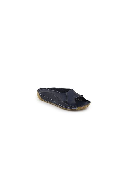 FC SCHNITZER Genuine Leather Cross High Sole Daily Orthopedic Saddler Women's Slippers Çpr01